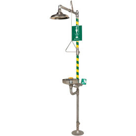 AXION MSR, Combo Corrosion Resistant Shower and Eye/Face Wash, Stainless Steel