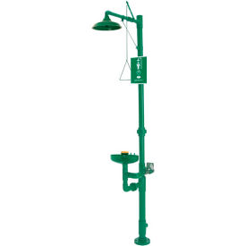 AXION®, Corrosion-Resistant PVC Plastic Combo Drench Shower, Eye/Face Wash