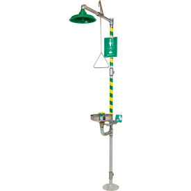 Emergency Combination Eye/Face Wash Station/Drench Shower