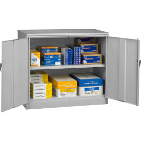 Jumbo Heavy Duty Storage Cabinet, 20 Gauge, 48"W x 24"D x 42"H, Light Gray