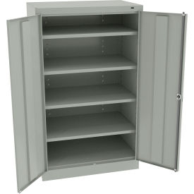 Standard HD Storage Cabinet, Turn Handle, 24 Gauge, 36"W x 24"D x 60"H, Light Gray