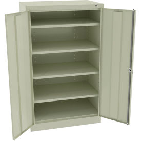 Standard HD Storage Cabinet, Turn Handle, 24 Ga., 36"W x 24"D x 60"H, Champagne Putty