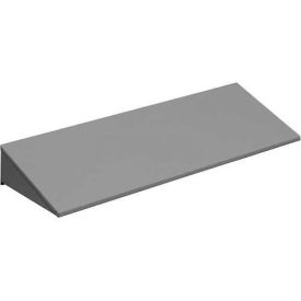 Sloping Locker Top - For 3 Wide Locker 12"W X 12"D, Black