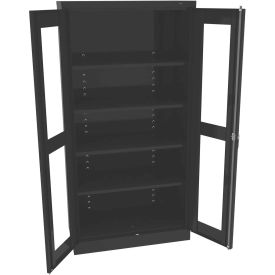 Standard Storage Cabinet, 36"W x 18"D x 72"H, Unassembled, Black
