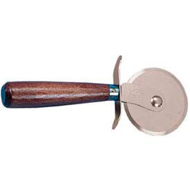 Pizza Cutter, 2-1/2" Wheel, Stainless Steel Wheel, Wood Handle