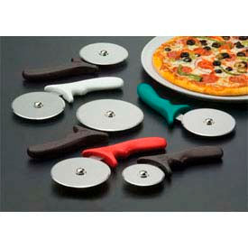 - Pizza Cutter, 4" Wheel, Stainless Steel Wheel, Plastic Green Handle