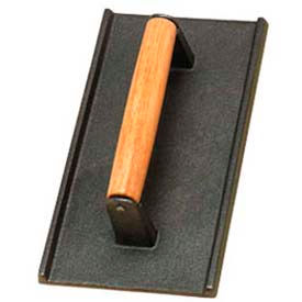 Steak Weight, 5" x 9", Cast Iron with Wooden Handle.