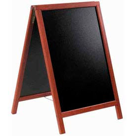 Securit Sandwich Board, 22 x 34, Double Sided, Mahogany Frame