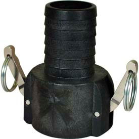 2" Polypropylene Cam and Groove Coupler x Hose Shank