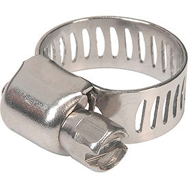 1/4" - 5/8" 300 Stainless Steel Micro Worm Gear Clamp w/ 5/16" Wide Band