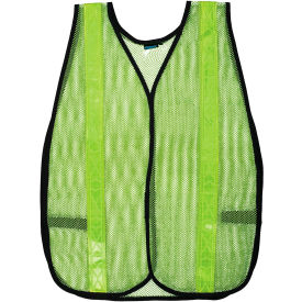 Aware Wear S18R Non-ANSI Reflective Safety Vest, Hook & Loop Closure, One Size, Lime