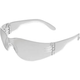IProtect Reader Safety Glasses, Clear +2.0 Bifocal Lens, Clear Frame