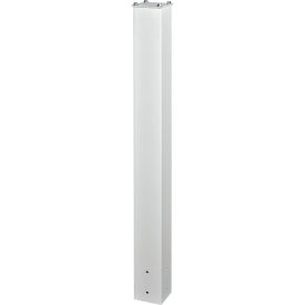 In-Ground Steel Mounting Post 43"H White