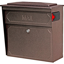 Wall Mount Mail Boss Locking Mailbox Bronze