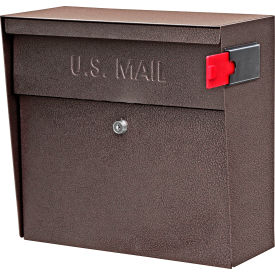 Metro Wall Mount Locking Mailbox Bronze