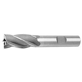 4 Flute HSS Square Single End Mill 13.00mm Diameter 1/2" Shank 1-1/4" Flute Length 3-1/4" Overall Length