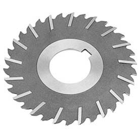 HSS Import Metal Slitting Saw Staggered, Side Chip Clear, 4" Diameter x 9/64" Face x 1" Hole