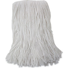 Mop Head, Value Standard Head, Rayon Fiber, Cut-End, Size No. 16, White, 12/case