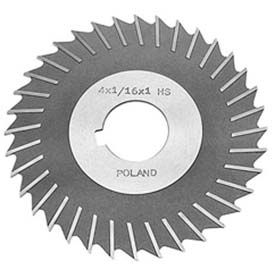 Metal Slitting Saw Plain Teeth, Side Chip Clear, 6" Diameter x 1/8" Face x 1-1/4" Hole
