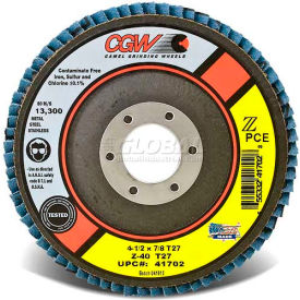 Abrasives 41704 Abrasive Flap Disc 4-1/2" x 7/8" 60 Grit Zirconia