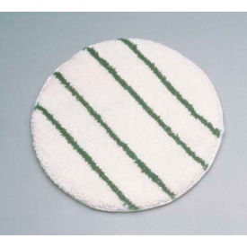 19" Carpet Bonnet, White/Green, 5 Per Case