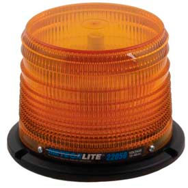 Low-Profile Strobe Light - 12-48 Volts - Permanent Mount - Amber