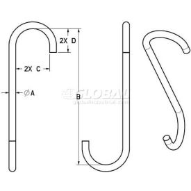1/4" Style B S-hook