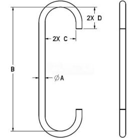 3/8" Style C S-hook