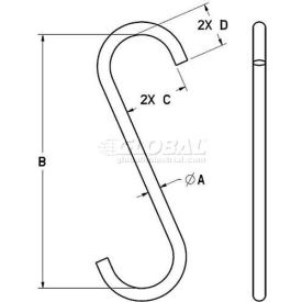 1/2" Style A S-hook