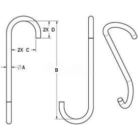 M&W 7/8" Style B S-hook