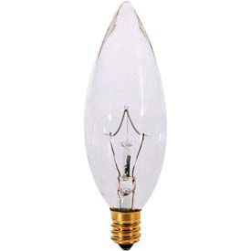 25w Incandescent W/ Candelabra Base, 130v Bulb