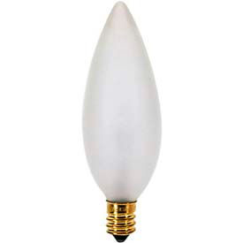 25w Incandescent Bulb with Candelabra Base, 130v