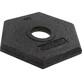 Rubber Delineator Base, 15 lb. Replacement Base
