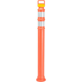 "49" Orange Ez Grab Delineator Post W/2ea 3" Hi Reflective"