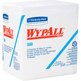 X60 Wipers 1/4 Fold 12-1/2" x 13" White 76 Wipes/Box 12/Case