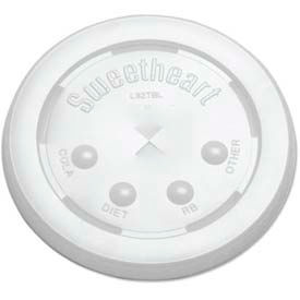 Straw-Slot Cold Cup Lids, 16oz. Cups, Translucent, 2,000 Count