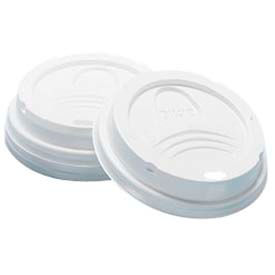 Dome Hot Drink Lids, 8 Oz. Cups, White, 1000 ct