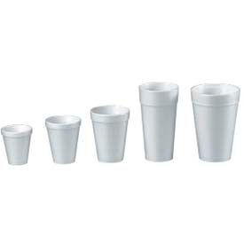Foam Cups, Hot/Cold, 4 oz., White, 1000/Carton
