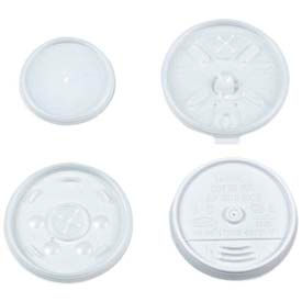 Plastic Lids, For 8 oz. Hot/Cold Foam Cups, Vented, 1000 ct