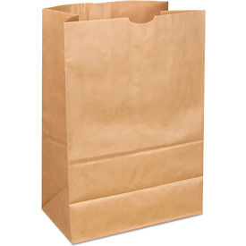 Paper Grocery Bags, 1/6 40/40#, 12"W x 7"D x 17"H, Kraft, 400/Pack