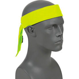Chill-Its 6700CT Evap. Cooling Bandana w/ Built-In Cooling Towel - Tie, Lime