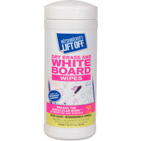 Lift Off Dry Erase Board Cleaner Wipes, 30 Wipes/Can, 6 Cans