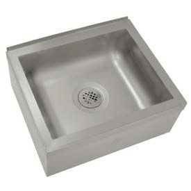 Floor Mounted Mop Sink, 20L x 16W x 6D Bowl