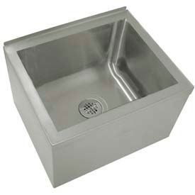 Floor Mounted Mop Sink, 20L x 16W x 12D Bowl