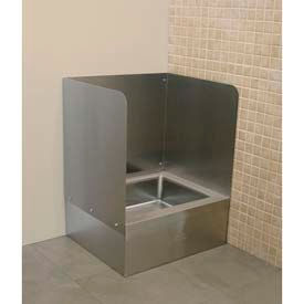 Three Sided Splash For Mop Sink For 20L x 16W Bowls