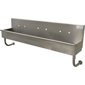 Multi Station Wall Mounted Hand Sink, 60" Overall Length