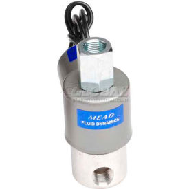Air Valve Solenoid, 1/8" NPTF, 3 Port, 2 Pos, Normally Closed, 24VDC