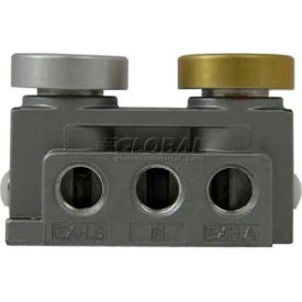 Air Valve, 5 Port, 2 Position, 1/4" NPTF, Double Push Button Stacking Valve