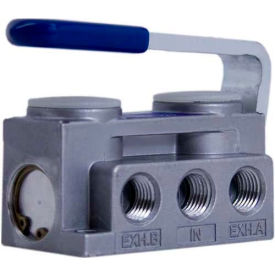 Air Valve N2-HL, 5 Port, 2 Pos, Hand Lever, 1/4" NPTF, Light 3lb Touch