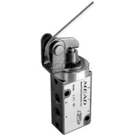 Bimba-Mead Air Valve LTV-85, 5 Port, 2 Pos, Mechanical, 1/8" NPTF Port, HD Extended Rod Actr
